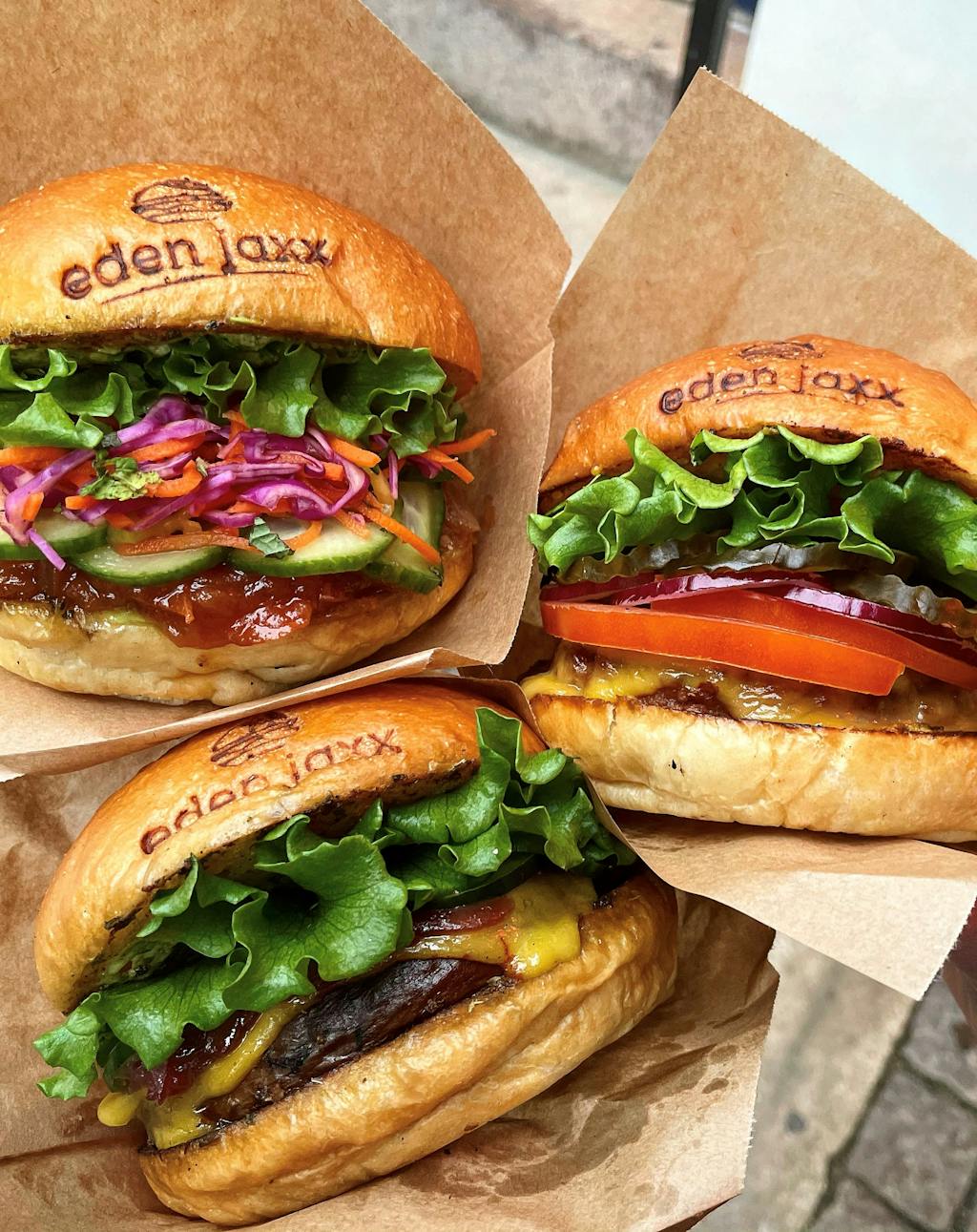 eden jaxx vegansk burger