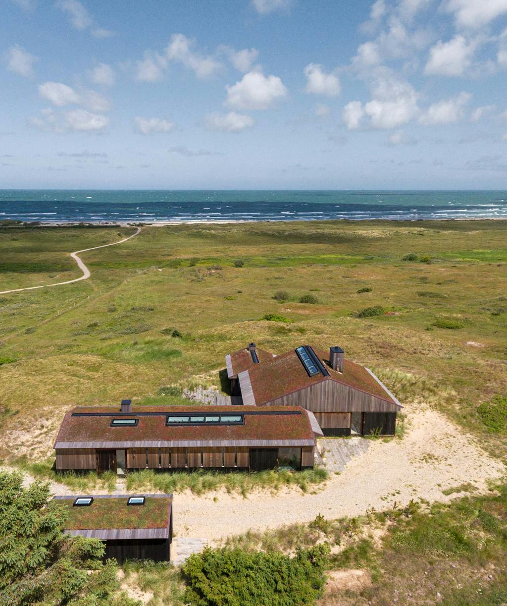 Vakantiehuis Jutland dronebeeld