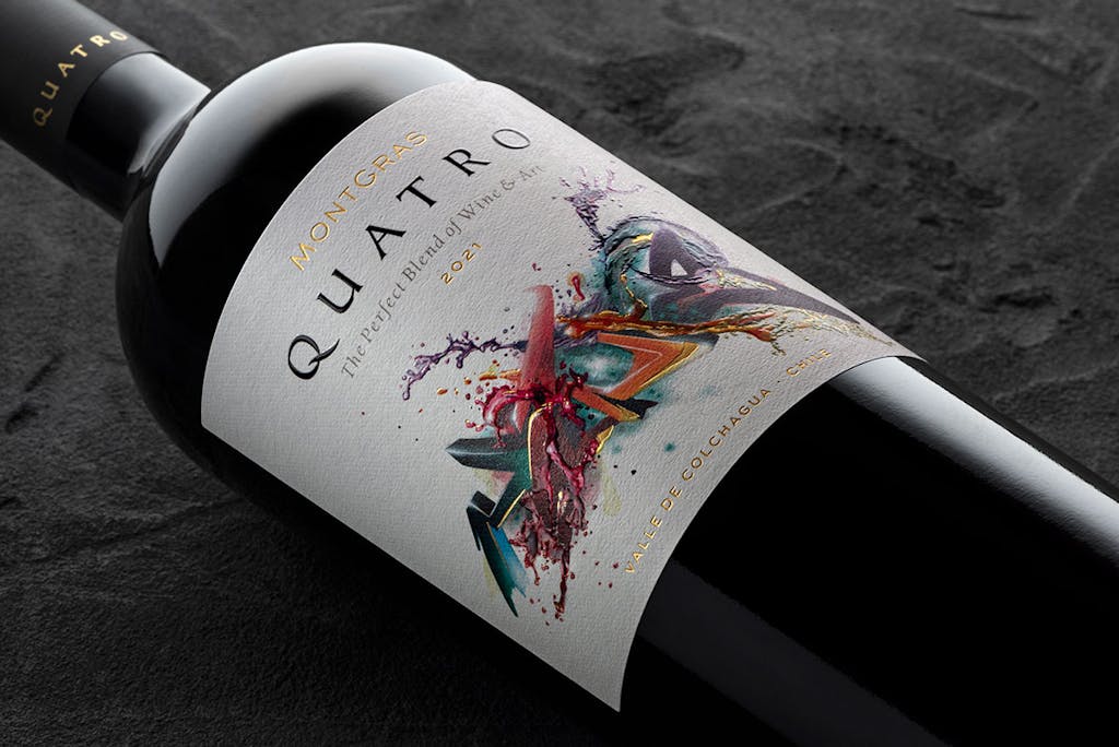 MontGras Quatro med kunstværk af Peter Skensved