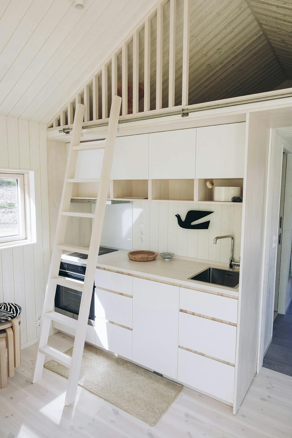 Tiny House med køkken og hems
