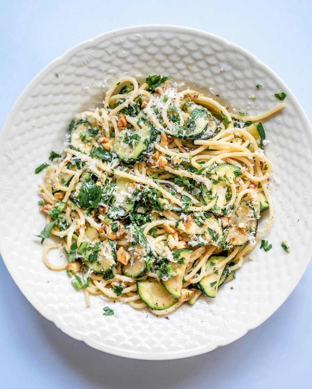 Cremet pastaret med parmesat