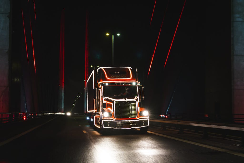 coca Den ikoniske coca Cola bil gennem Danmark