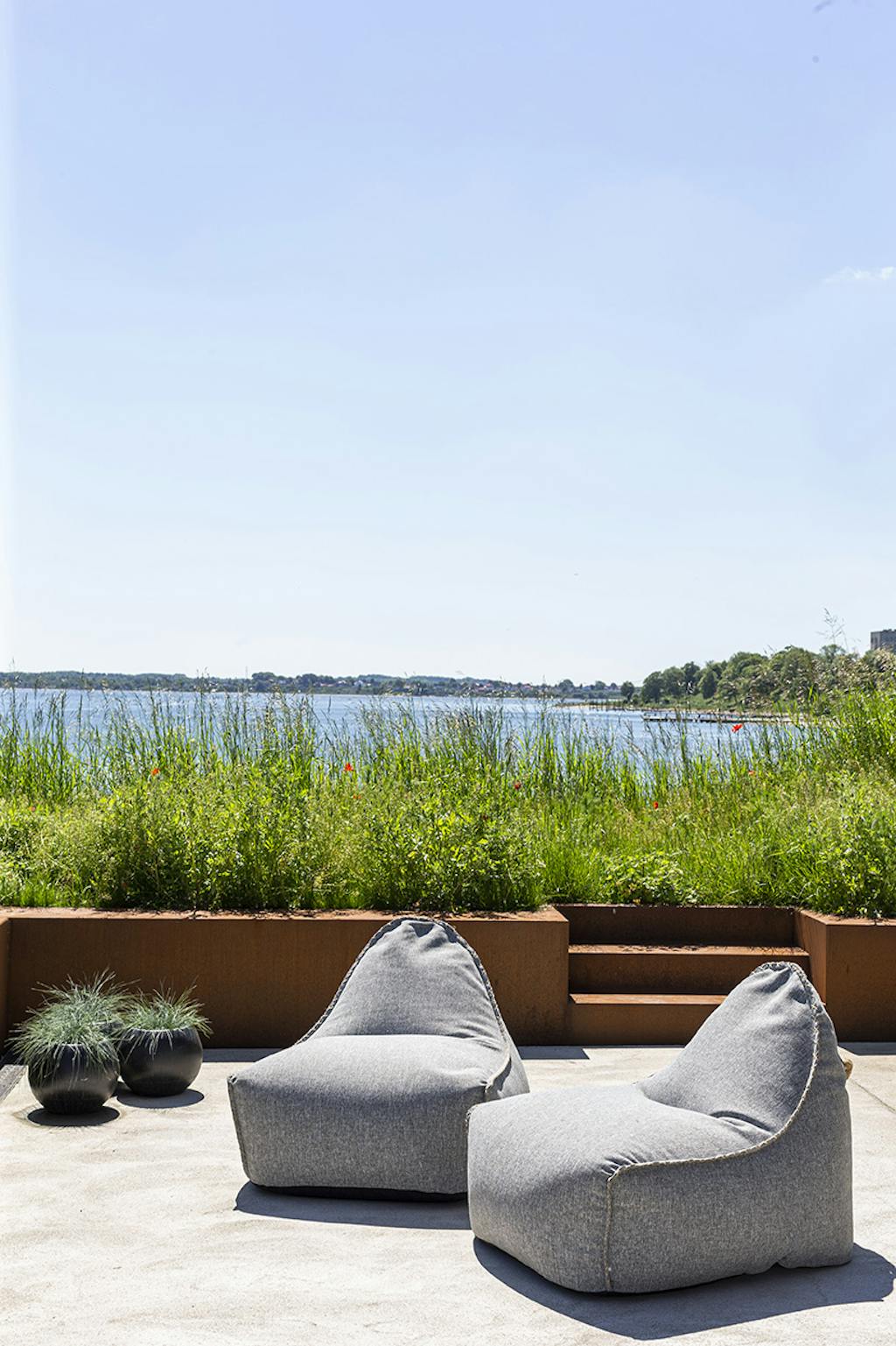 Terrasse med hav udsigt