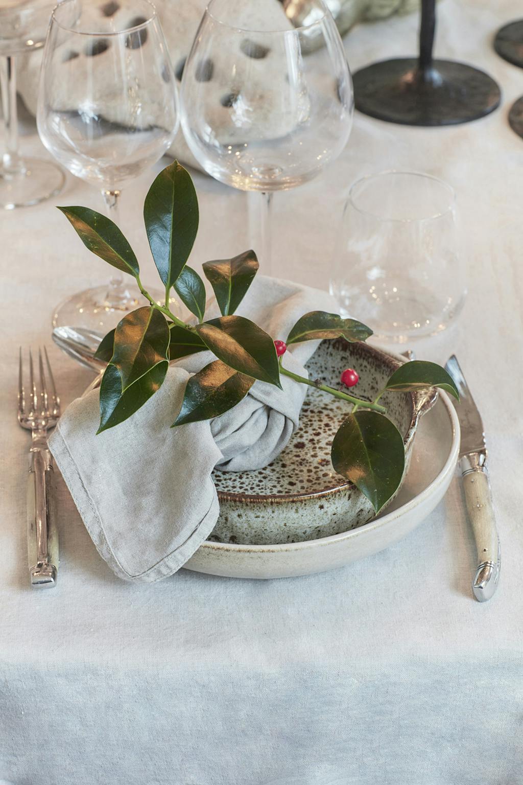 Lars.Christmas6 Enkel bordopdækning til juleaften eller julefrokost