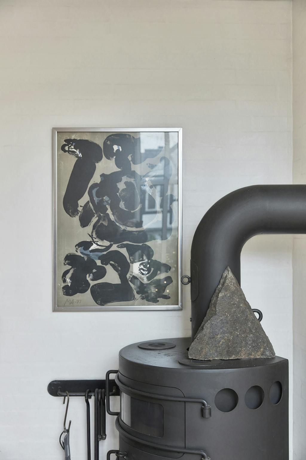 Lars.Christmas11 Brændeovn og kunst