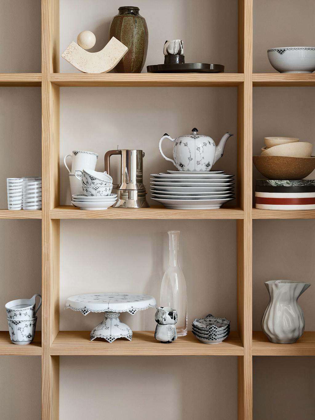 Royal Copenhagen riflet sort halvblonde og sort blonde - nyhed 2023