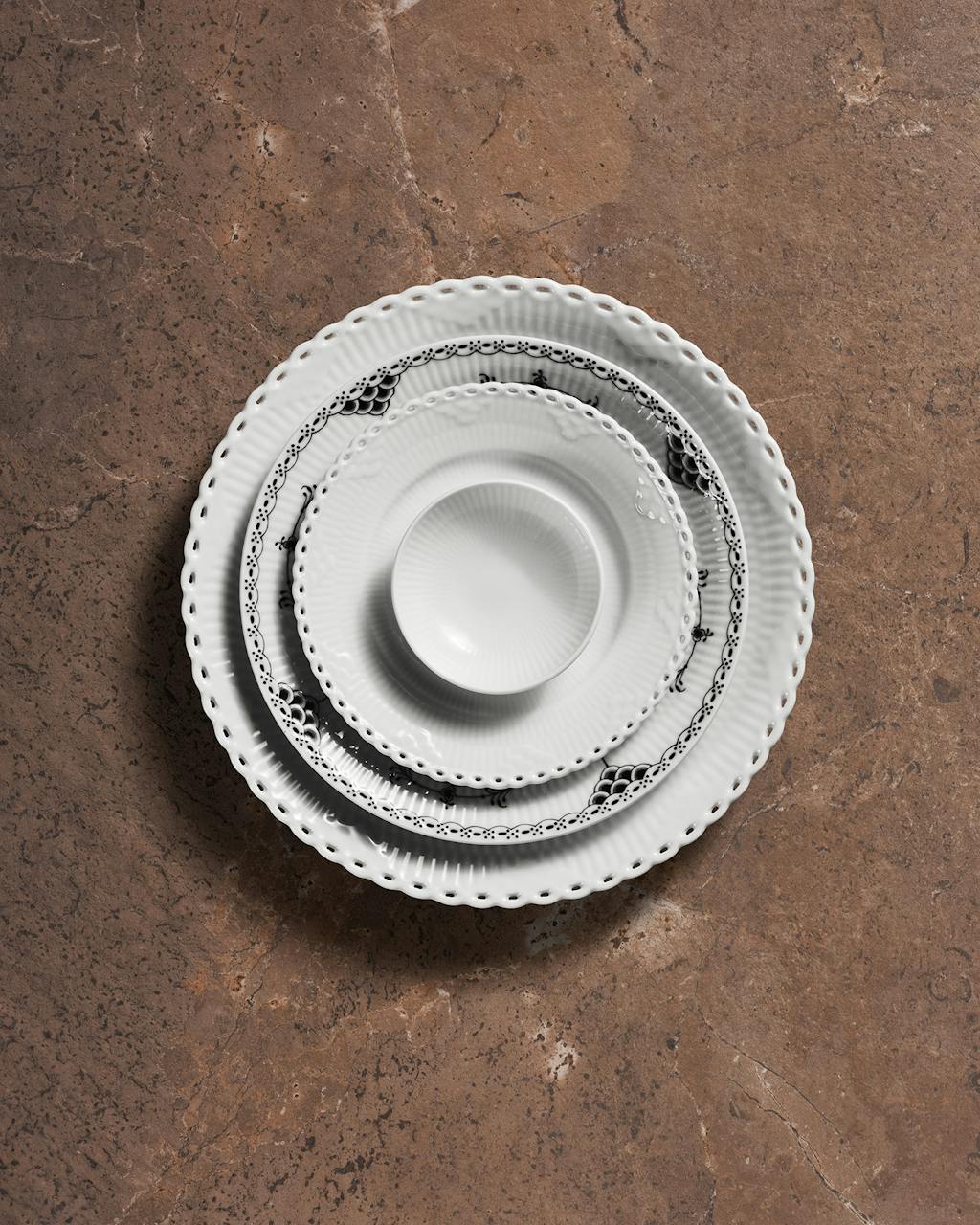 Royal Copenhagen riflet sort halvblonde og sort blonde - nyhed 2023