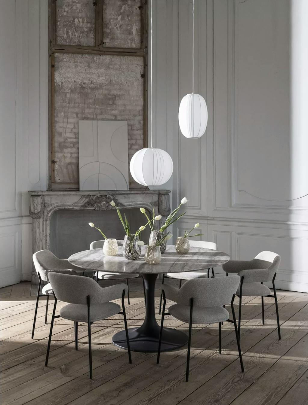 Trieste spisebord i travertin