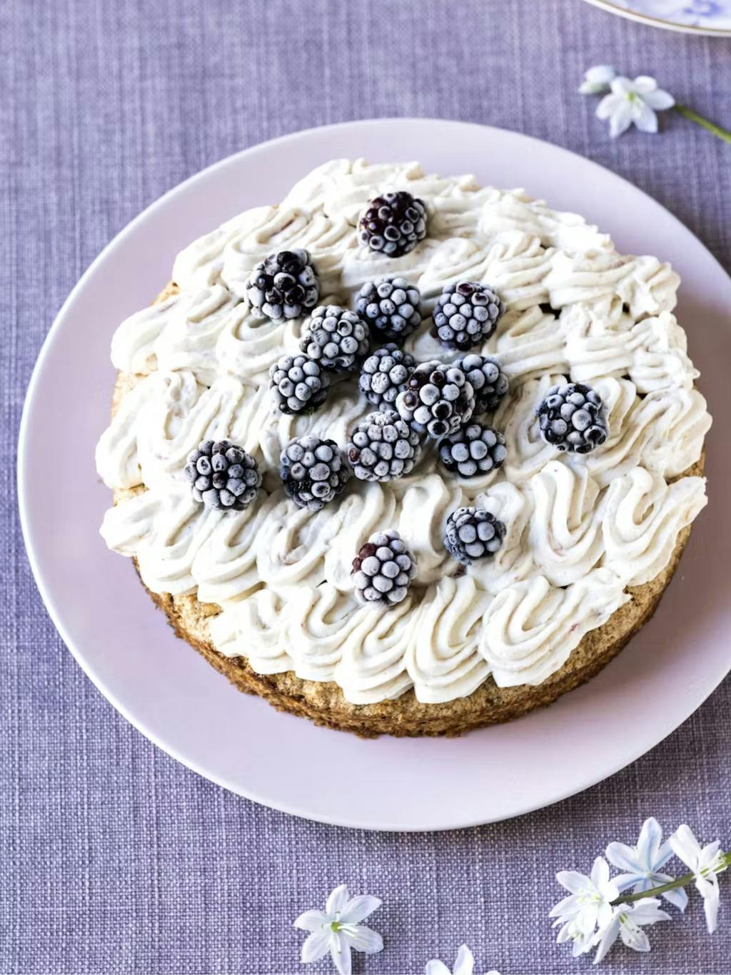 Christianshavntaart met rabarbercrème