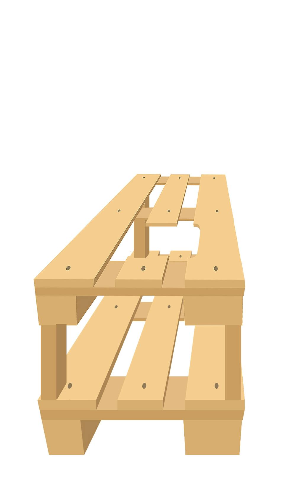 Paller sammensat og med hul i midten