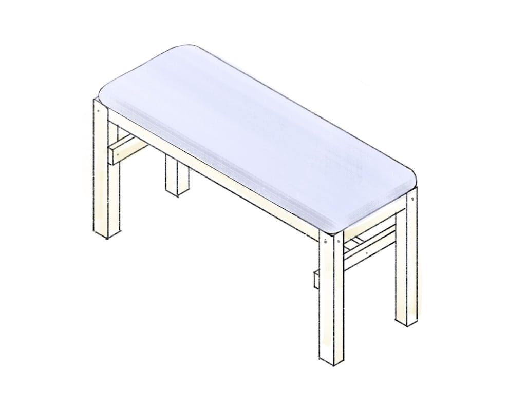 Polstret DIY bænk