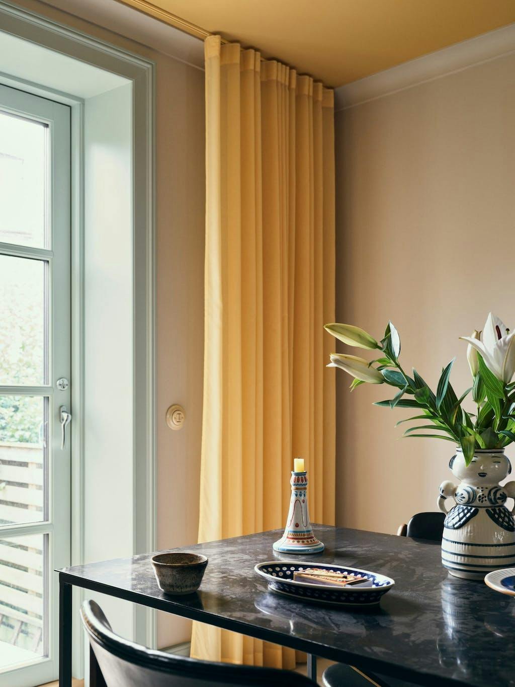 Oranje met mintgroen