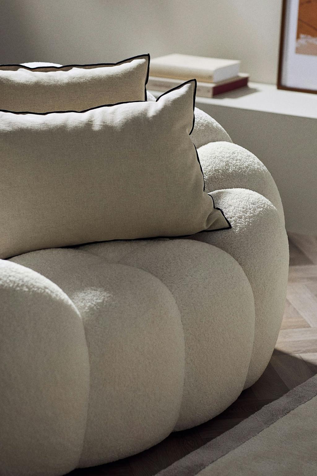 Hørpudebetræk med kontrastkant