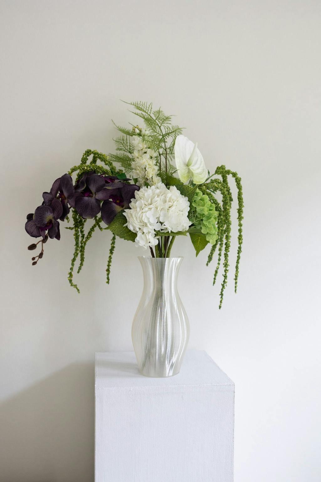 Buket med kunstige blomster
