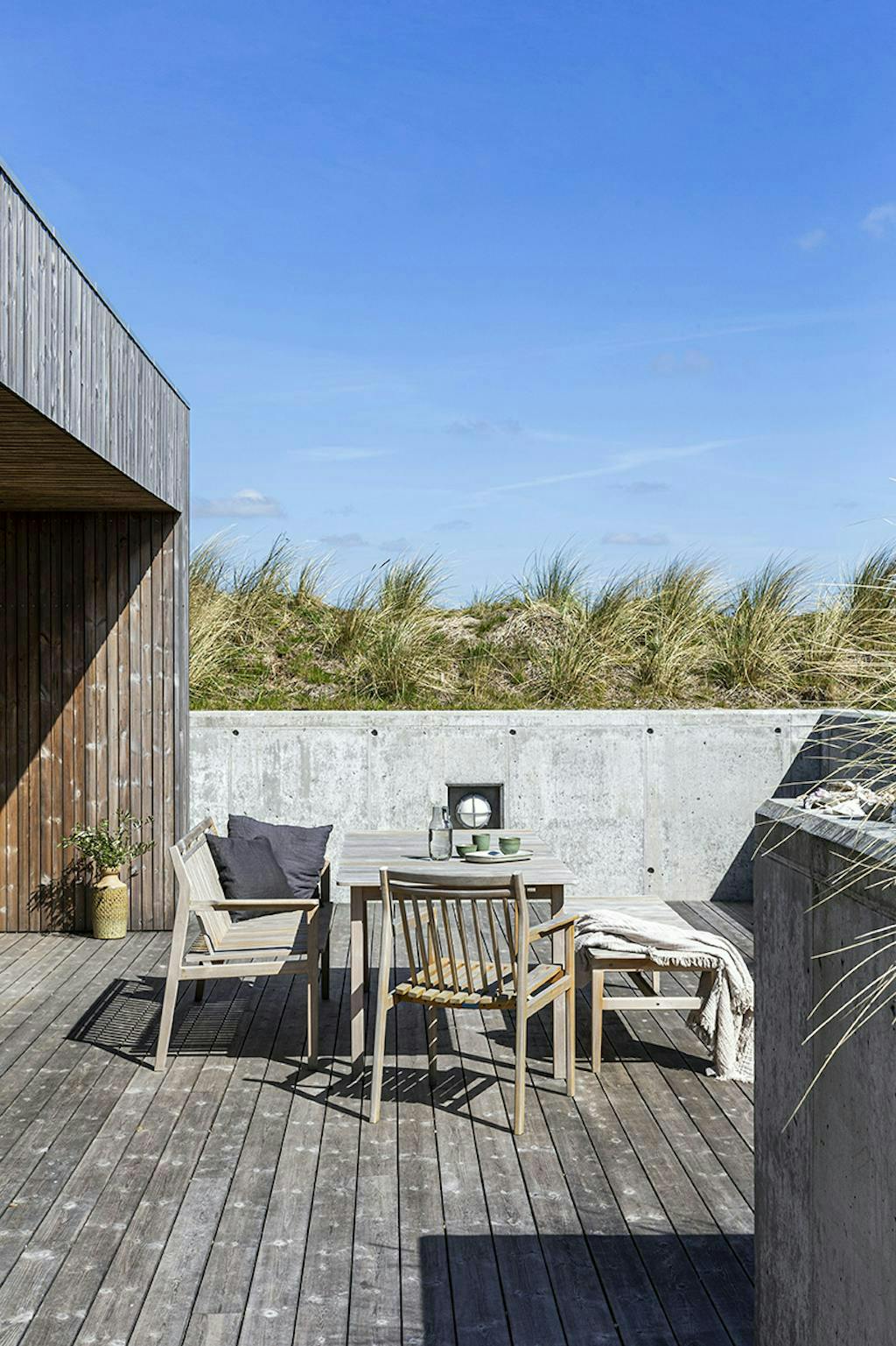 Terras met windschermen Terras met windschermen