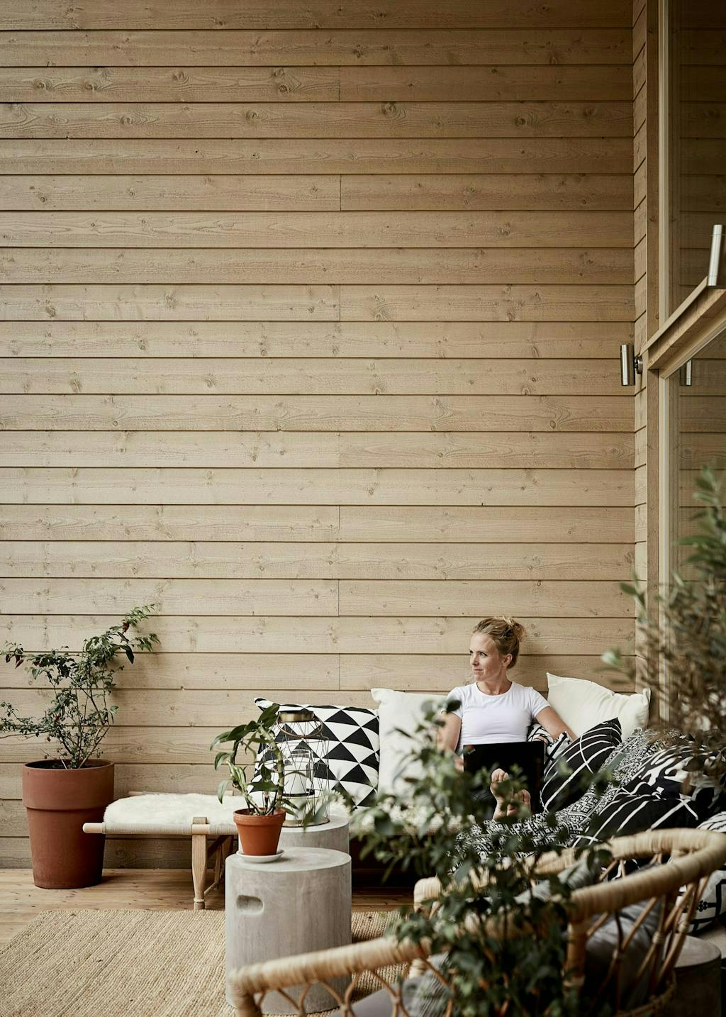 en hyggekrog på den store terrasse en hyggekrog på den store terrasse