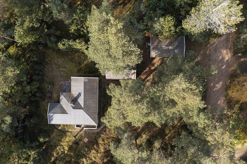 Det lille anneks set oppefra