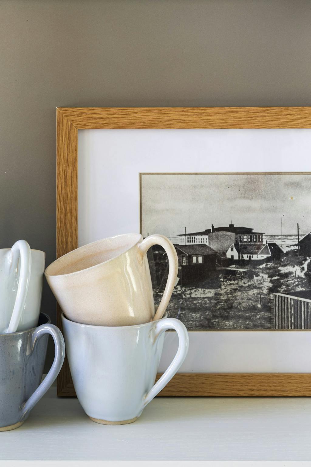 Kopper og et billede af grunden fra 1940