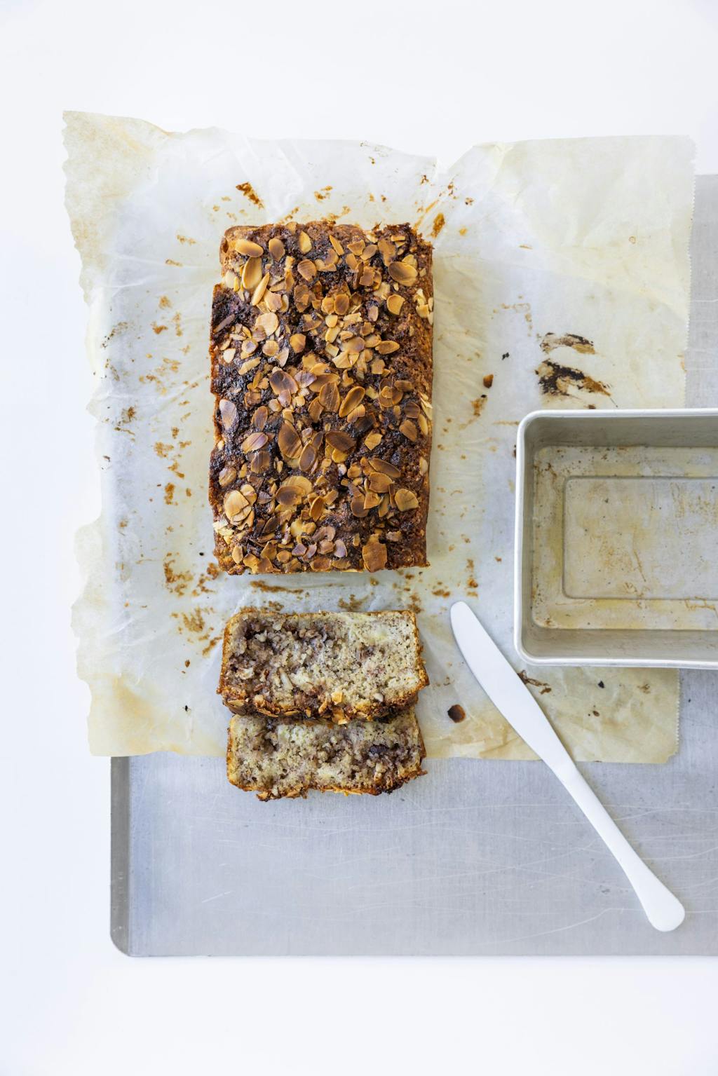Mandel-bananbrød med remonce Mandel-bananbrød med remonce