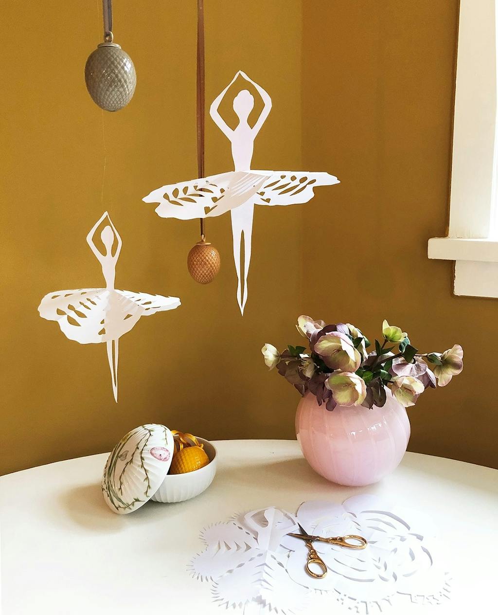 påskepynt ballerina gækkebrev Gækkebrev skabelon