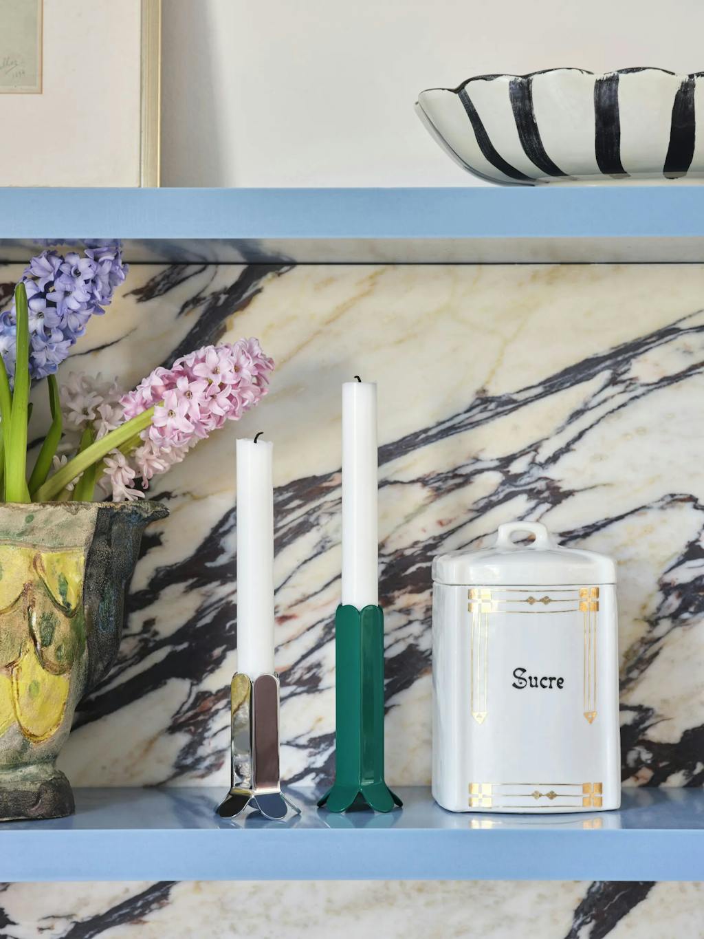 Gave til henne Hay lysholdere