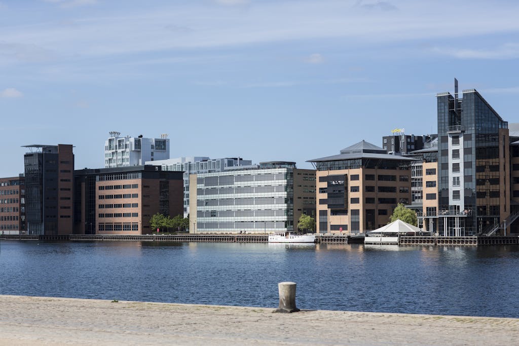 Waterside modern architecture, Copenhagen, Denmark