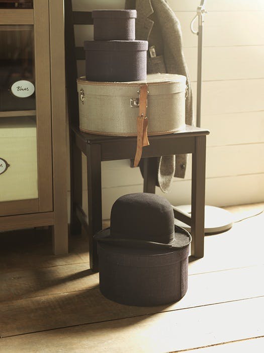 Oppbevaring i hatteesker