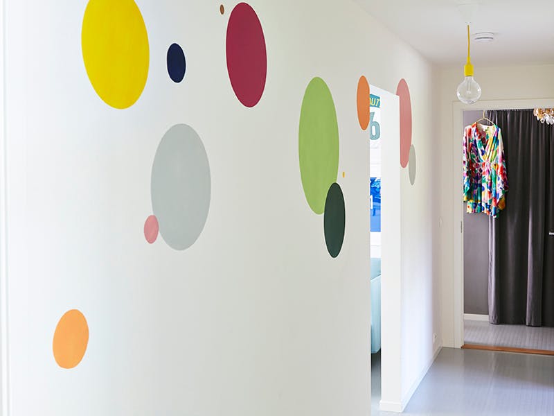 Boblende lykke i gangen 