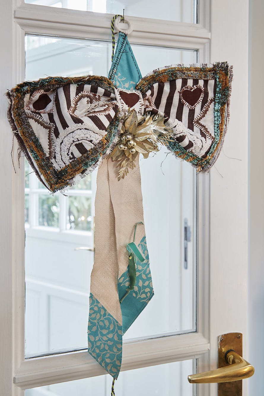 Stofsløjfe julepynt