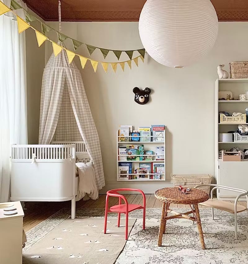 barnerom rispapirlampe