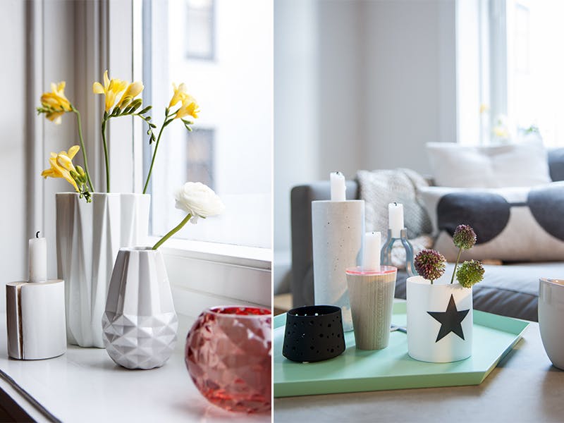 Vakre vinduskarmer og fine fat