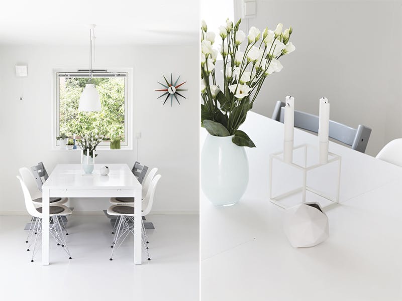 Fin miks rundt spisebordet 