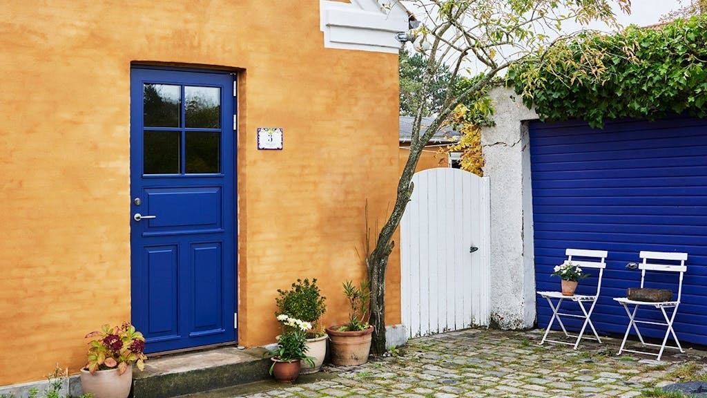 Uteplass i lune omgivelser