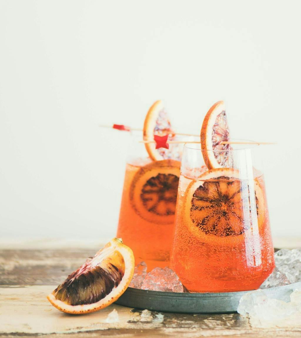 Drink med blodappelsin Drink med blodappelsin