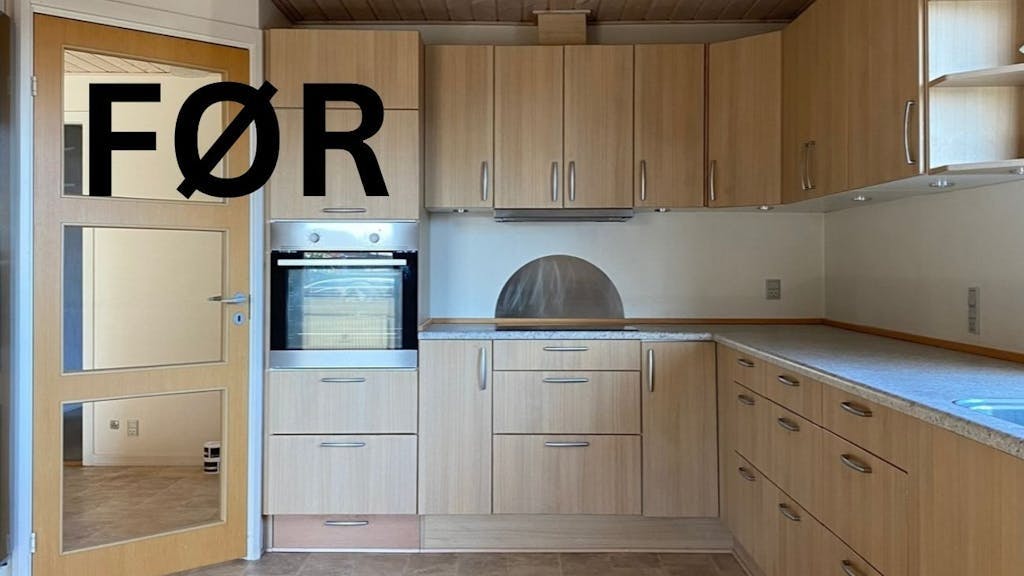 Kjøkken før oppussing