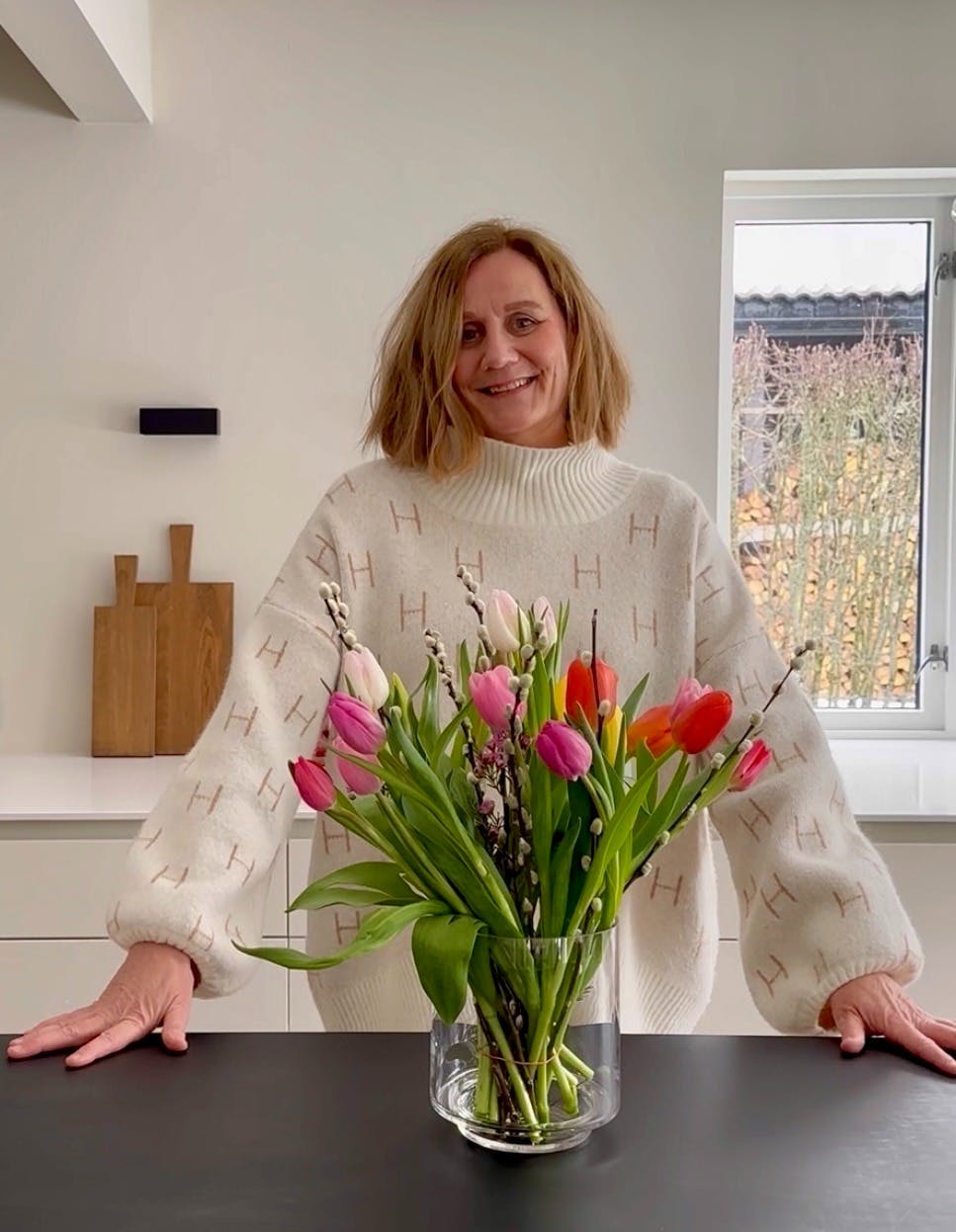 Kristin har laget sitt eget utekjøkken