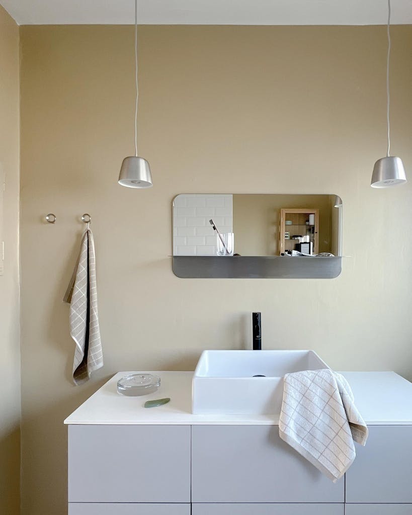 Badet er også i krom Badet er også i krom