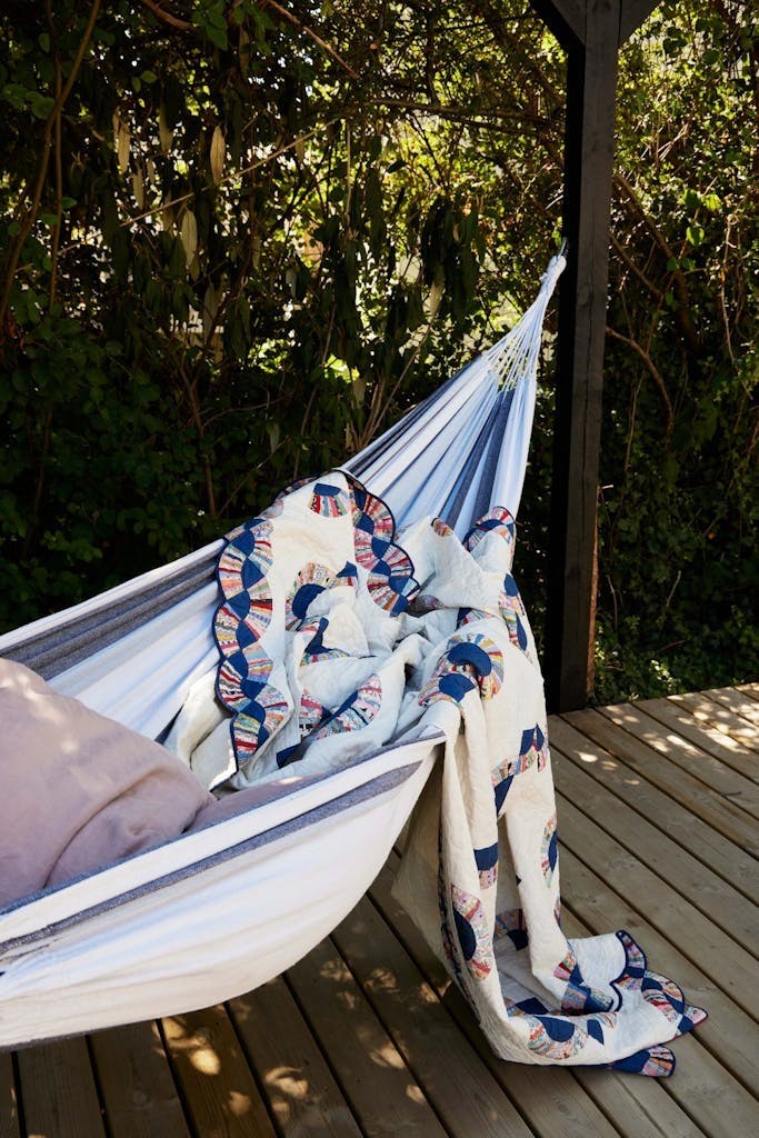 Hengekøye på terassen