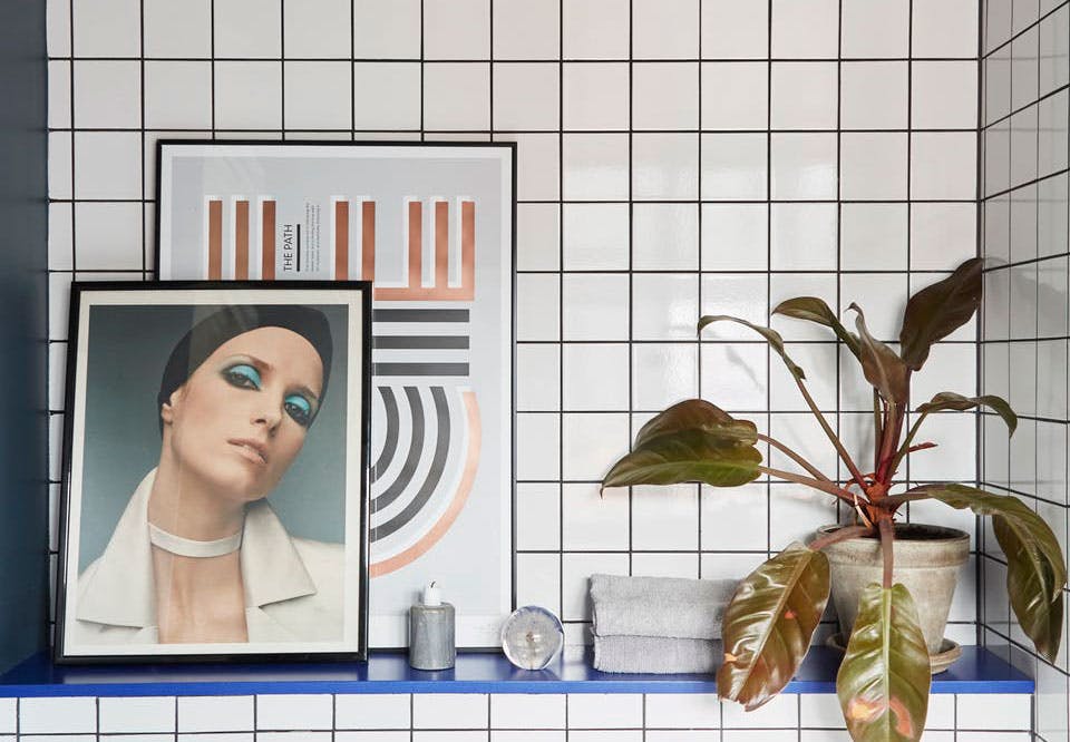 Bad med industrielle detaljer