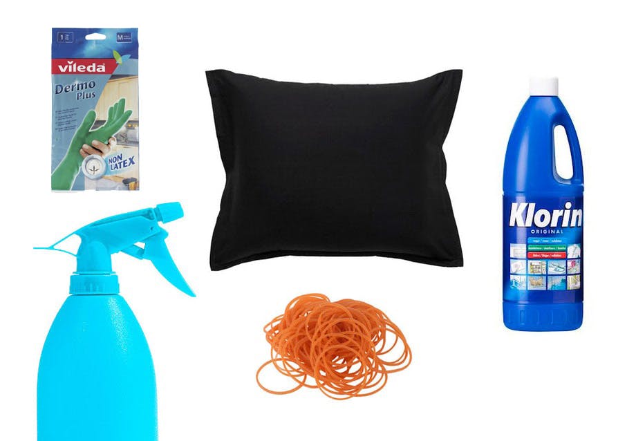 Det du trenger til omvendt tie dye