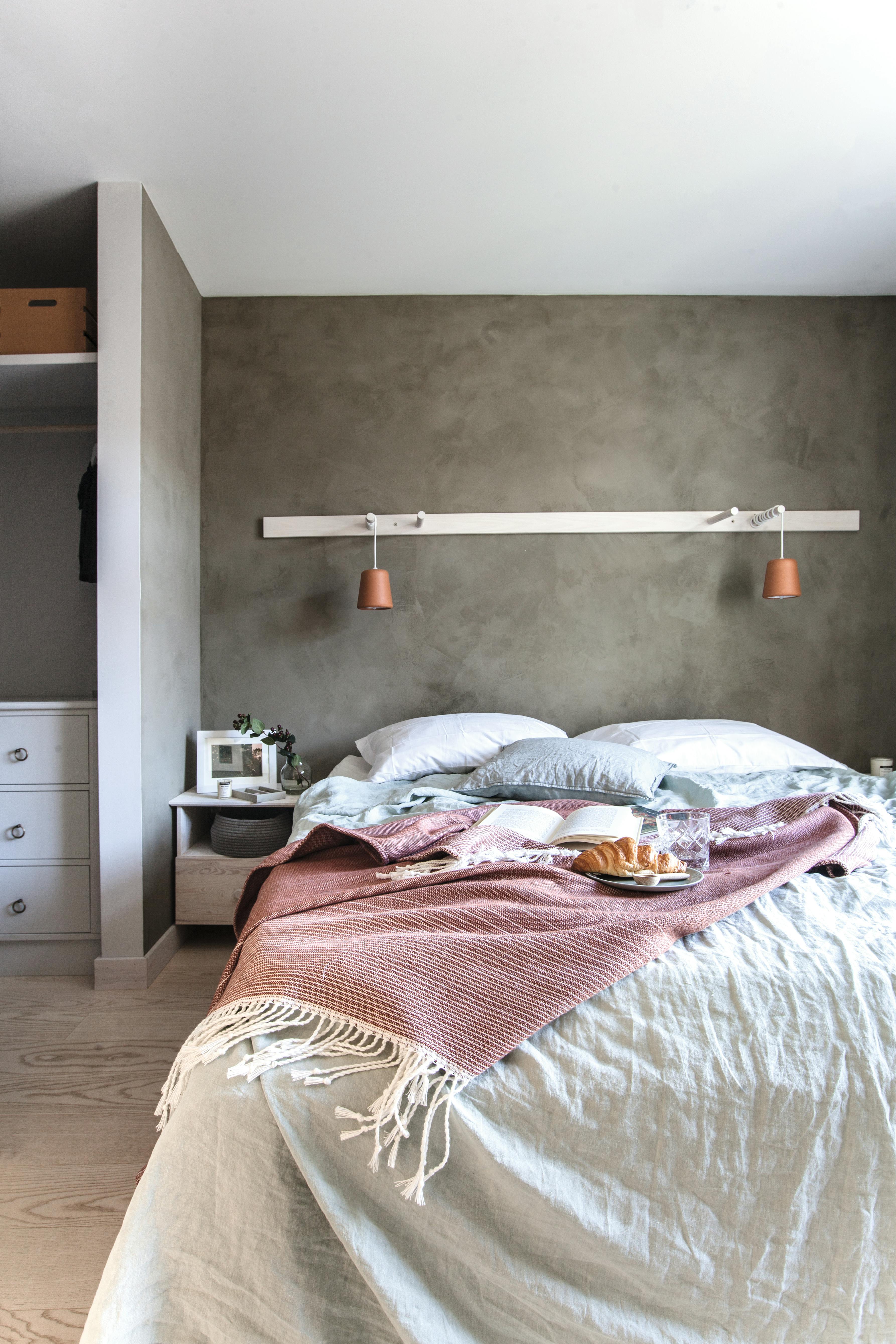 gråfarger på soverommet