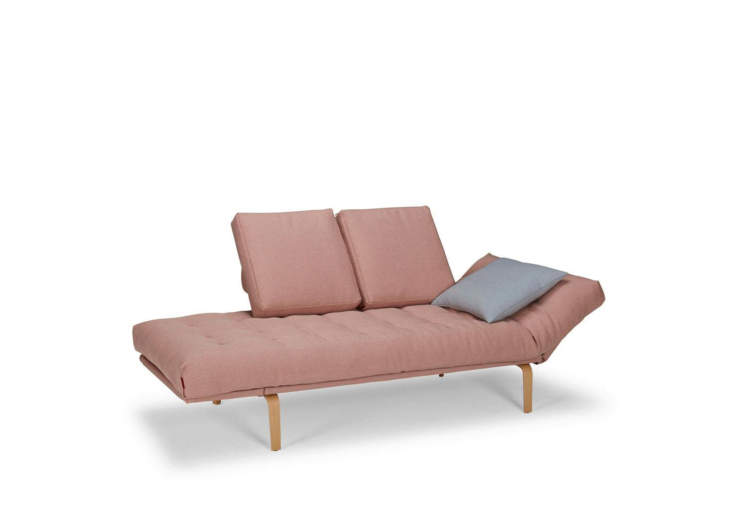rosa sofa til liten plass