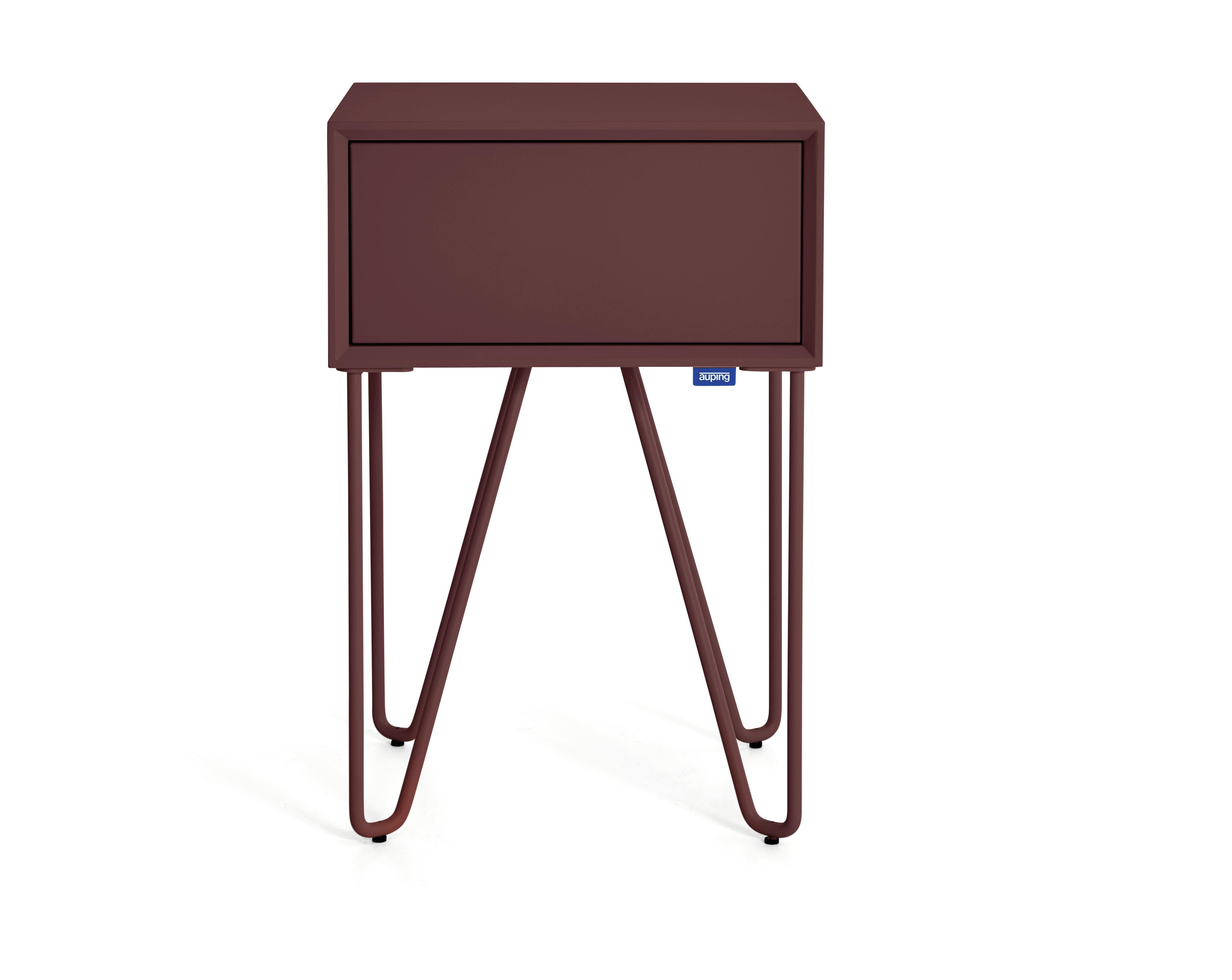 moderne nattbord burgunder