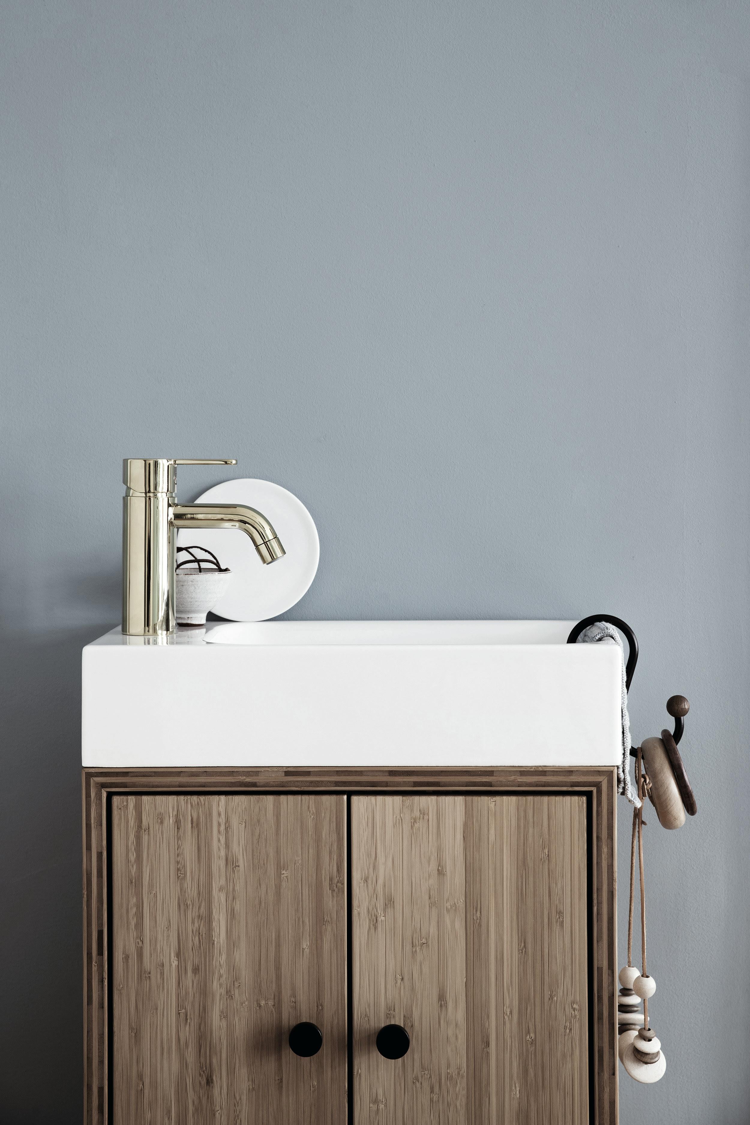 vaskeservant med gullvask