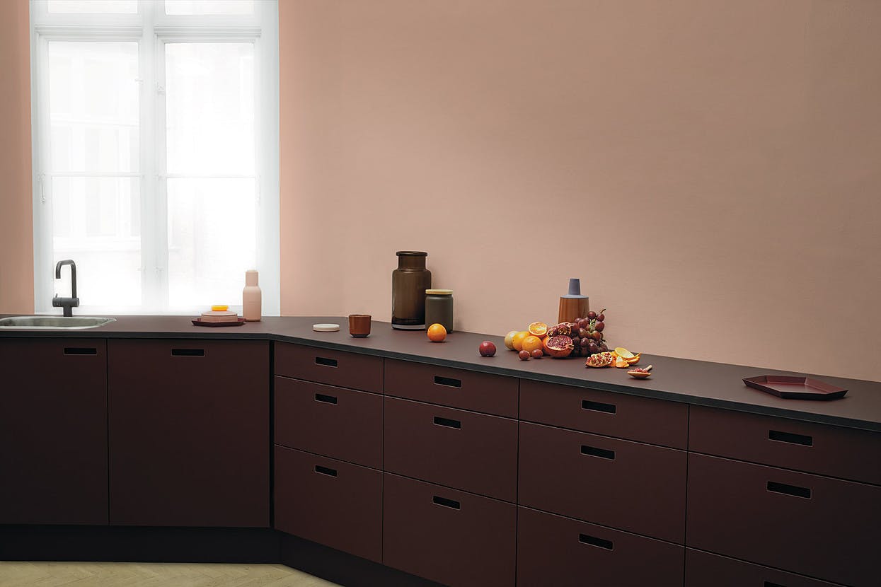 Ikea kjøkken i burgunder