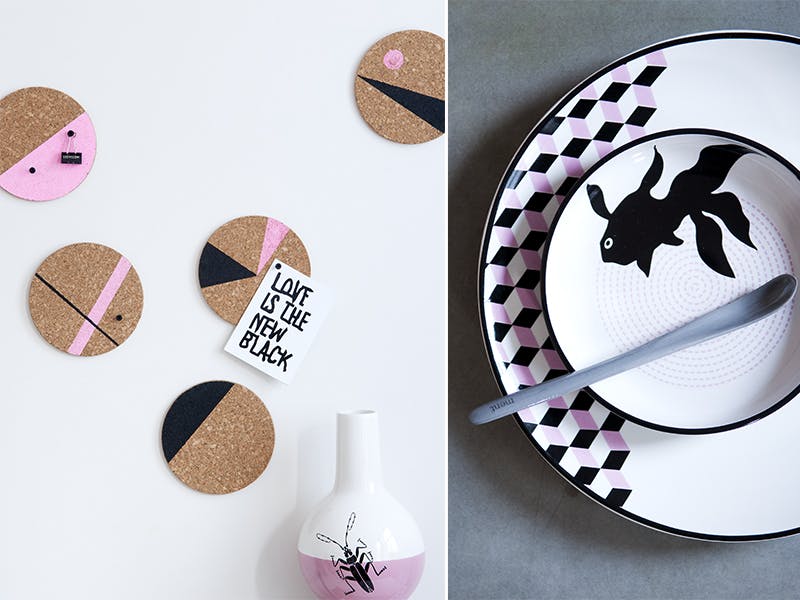 Kult med kork og eksperimentell borddekking