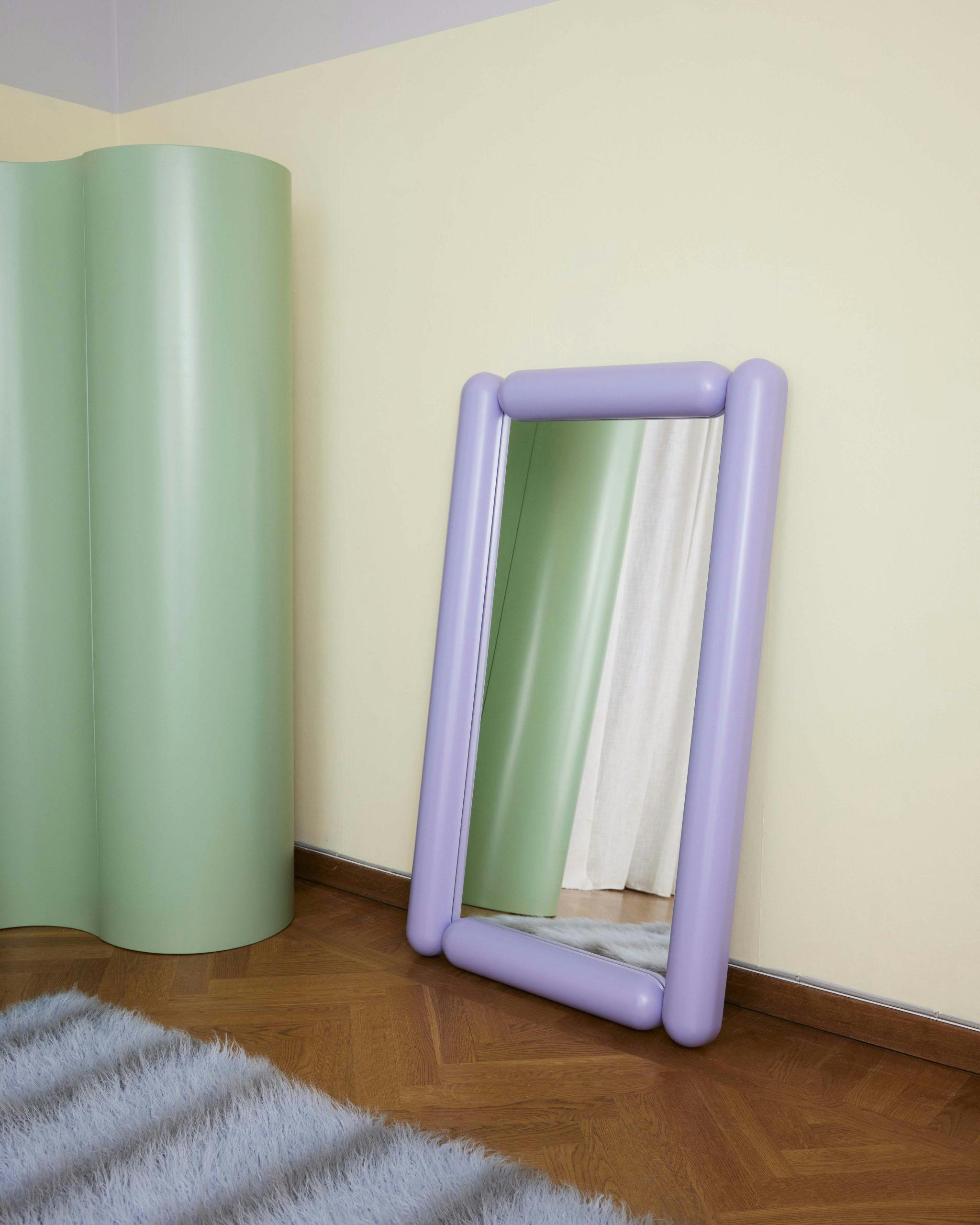 chunky mirror mini lilac tDVc Gulvspeil
