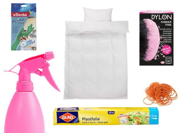 Det du trenger til tie dye