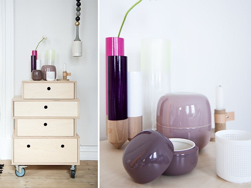 Kul kommode med stilig stilleben