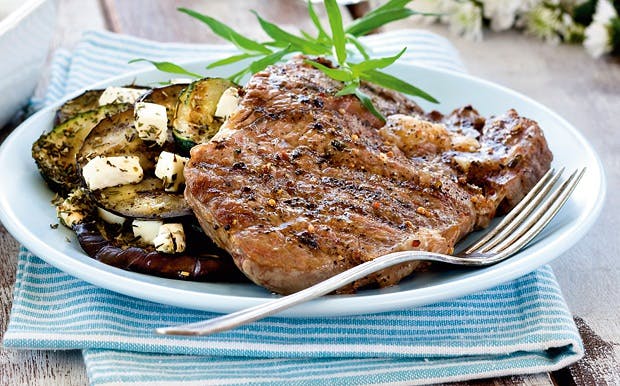 Entrecôte med squash